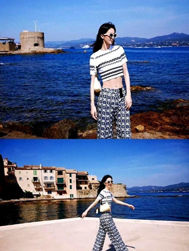 金晨海边写真大片
